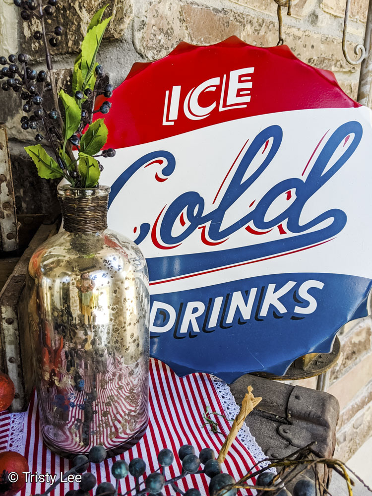 Ice cold cola sign