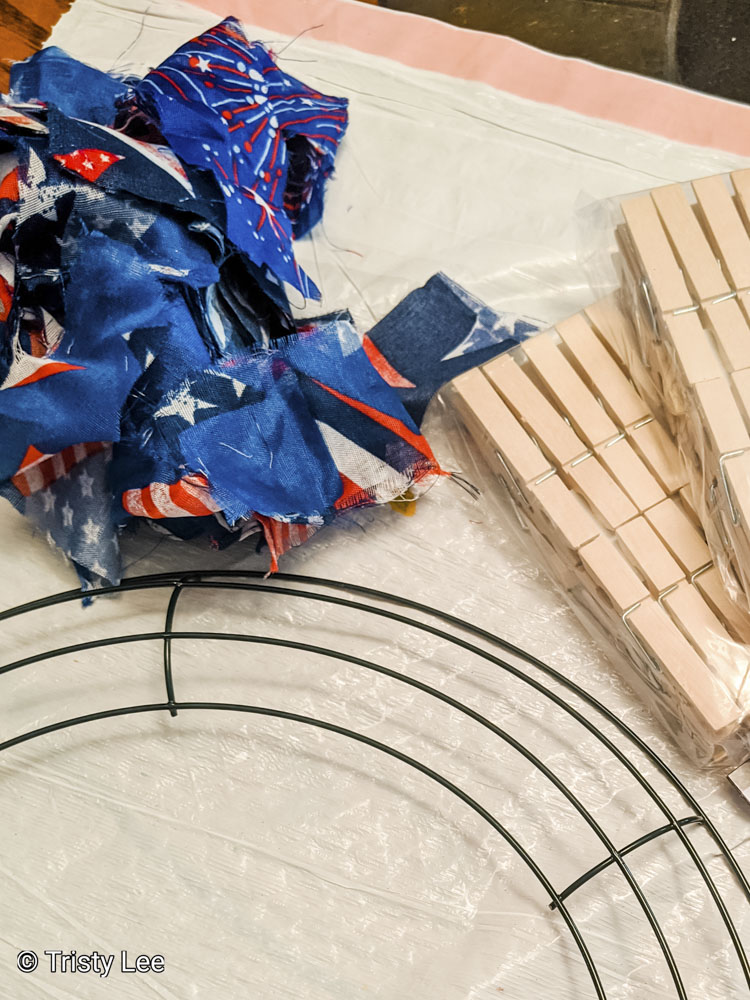 4th of July Paper project supplies