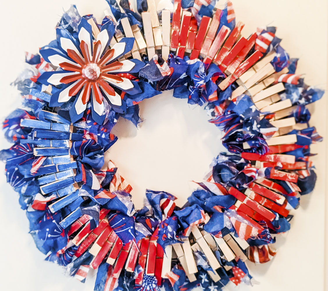 4th of July Finished Wreath