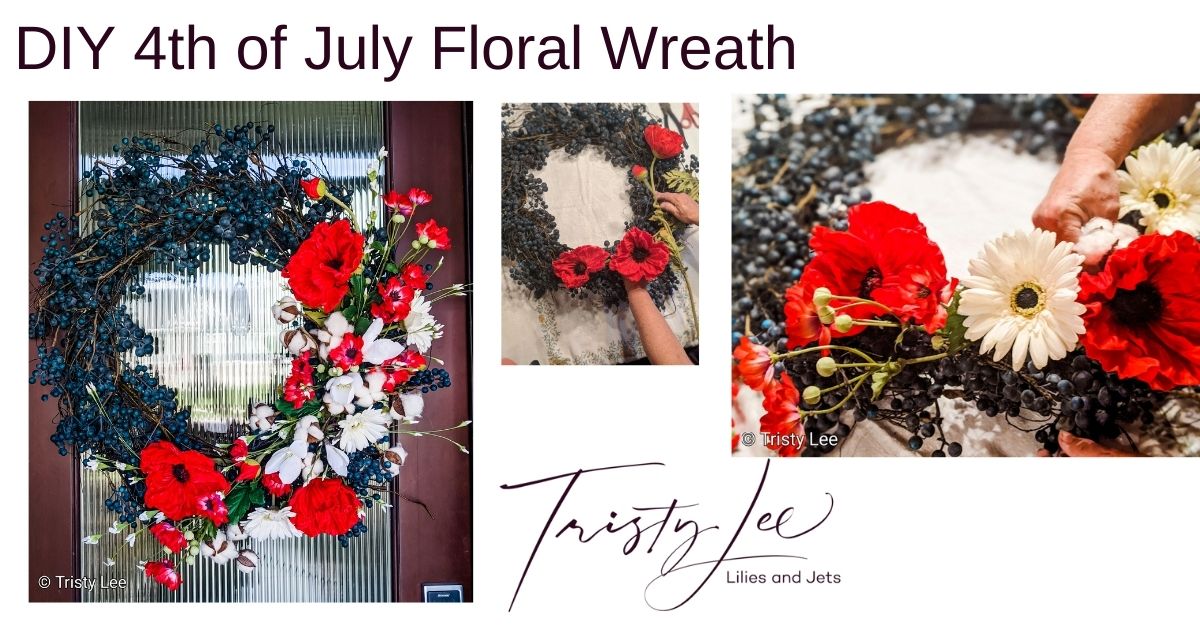 DIY 4th of July Floral Wreath