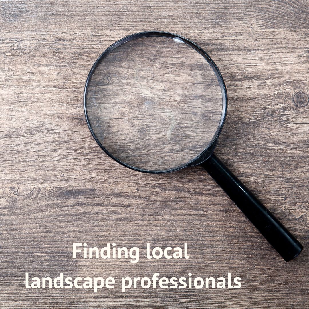 Finding local landscape professionals