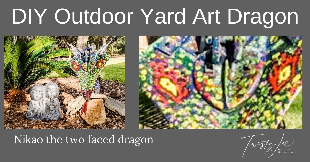 DIY Outdoor Yard Art Dragon