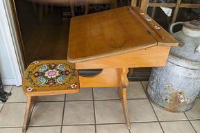 Finished restoration on antique desk