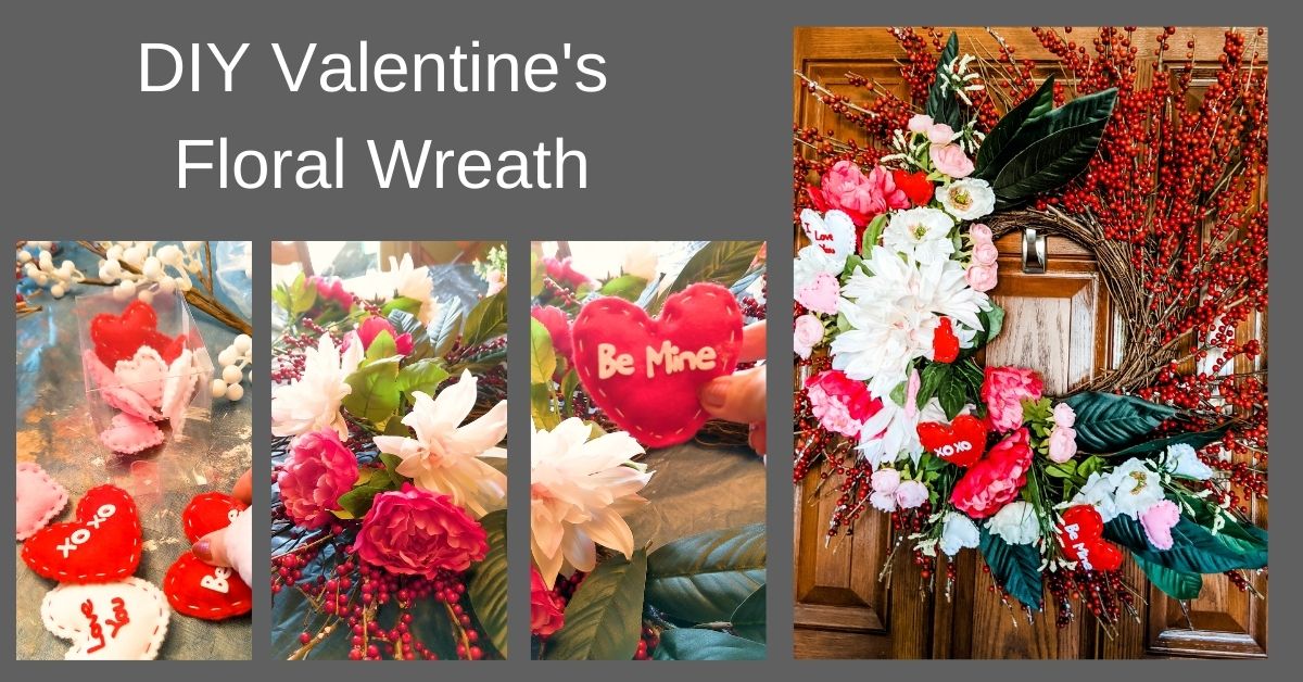 DIY Valentines Floral Arrangement