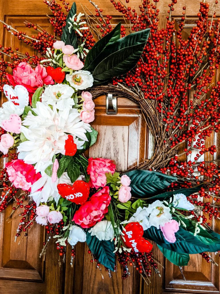 DIY Valentines Floral Wreath